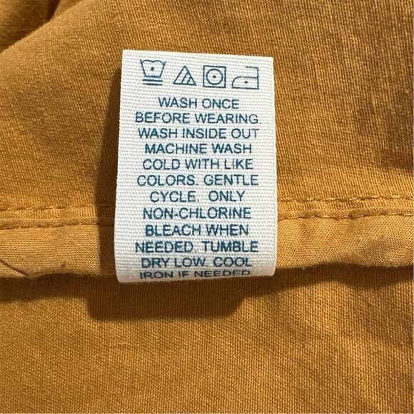 Market & Spruce Golden Tan Cargo Utility Jacket Detachable Hood Lightweight - Picture 9 of 9